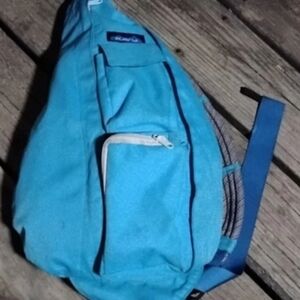 Kavu Teal Backpack with Navy Accents